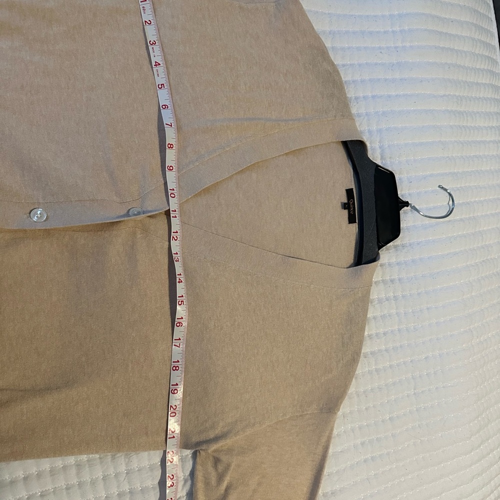 Quince Light Beige V-Neck Sweater - Picture 11 of 11